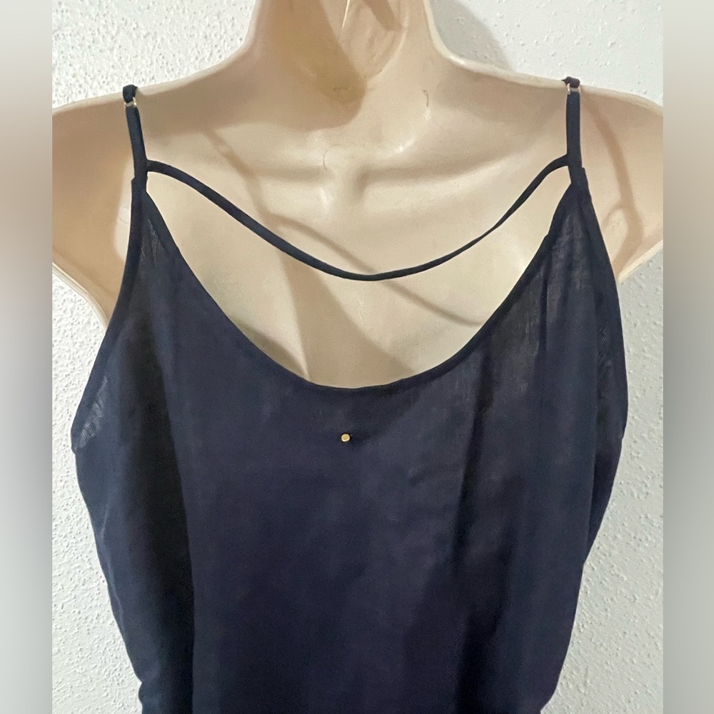 Cuyana Navy Blue Slip Wrap Dress - Picture 10 of 15